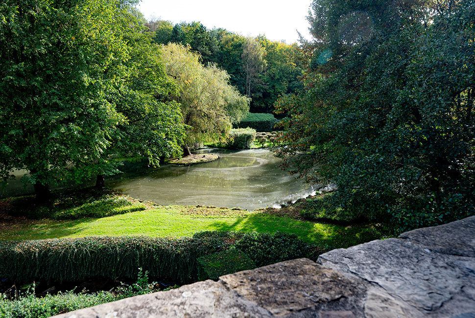 Vue sur l'étang du Domaine de Béronsart