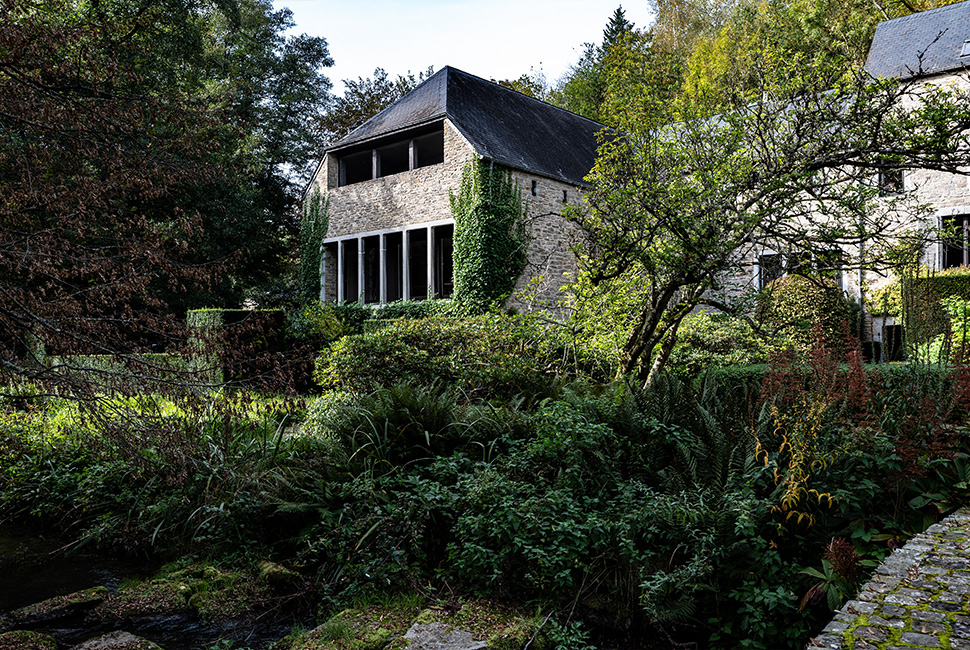 Vue extérieur du Moulin en pierre du Domaine de Béronsart